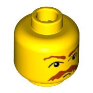 Lego hlava, žlutá (4180373, 4289265)